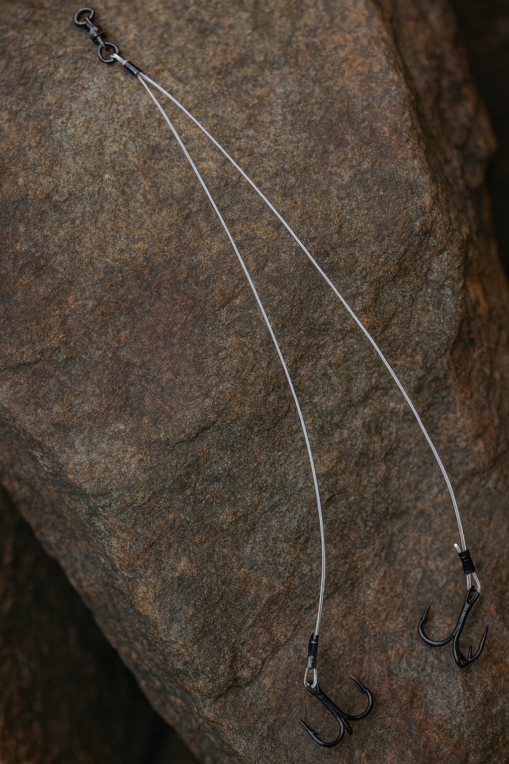 Ice Fishing Pike Leader & Hooks (Pack of 2)