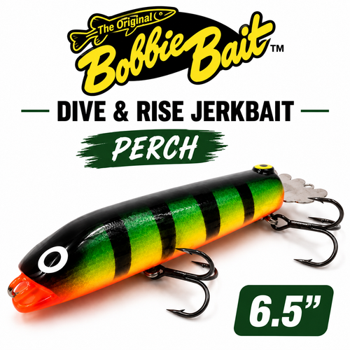 6.5" Bobbie Baits Dive & Rise Jerkbait