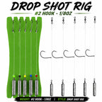AGS Guide Series Pre-Tied Drop Shot Rigs – 5 Pack