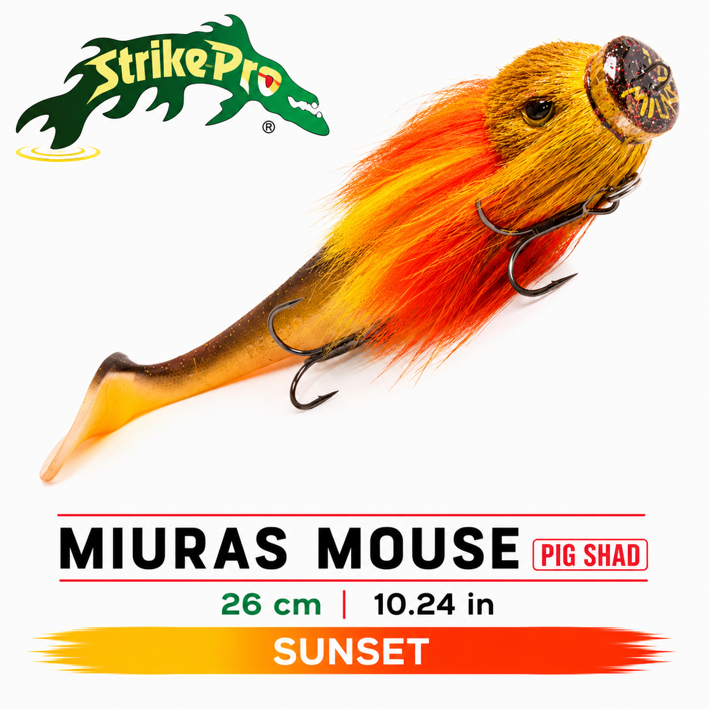 Strike Pro Miuras Mouse Pig Shad 26 cm (10.2")