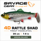 Savage Gear 4D Rattle Shad Trout Paddletail