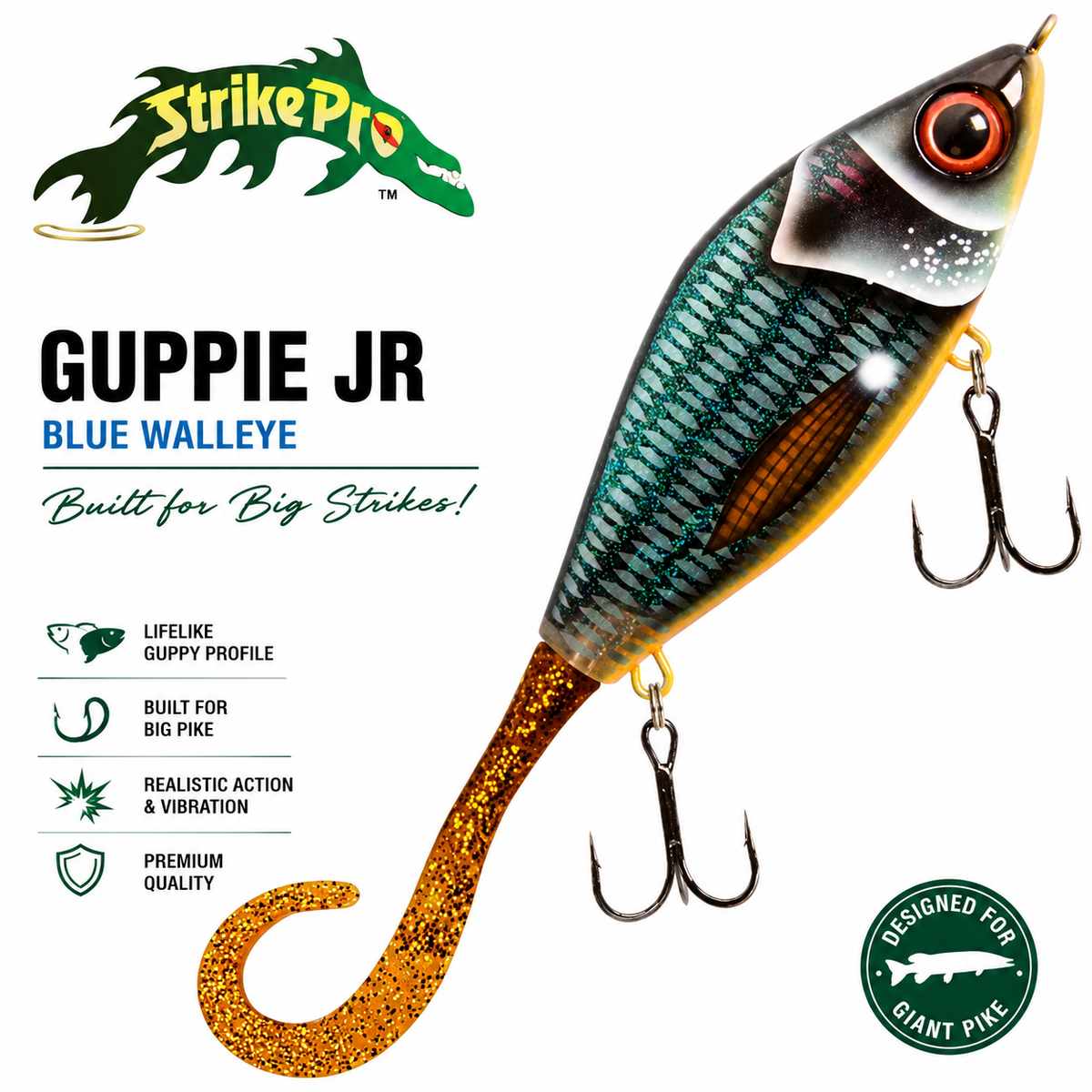 Strike Pro Guppie Jr Glidebait