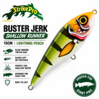 Strike Pro Buster Jerk Shallow Runner Twitch Bait
