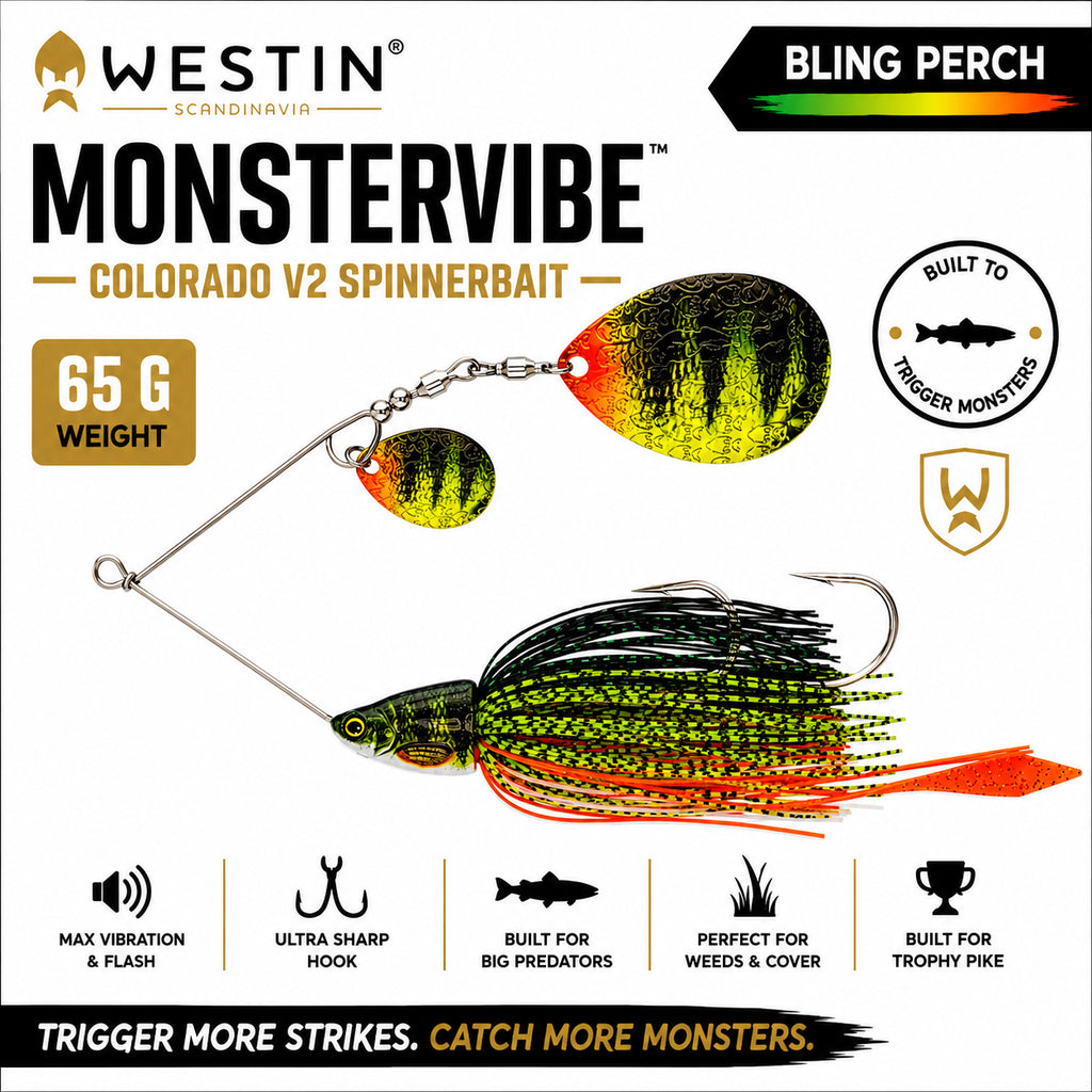 Westin MonsterVibe Colorado V2 2.25oz Spinnerbait