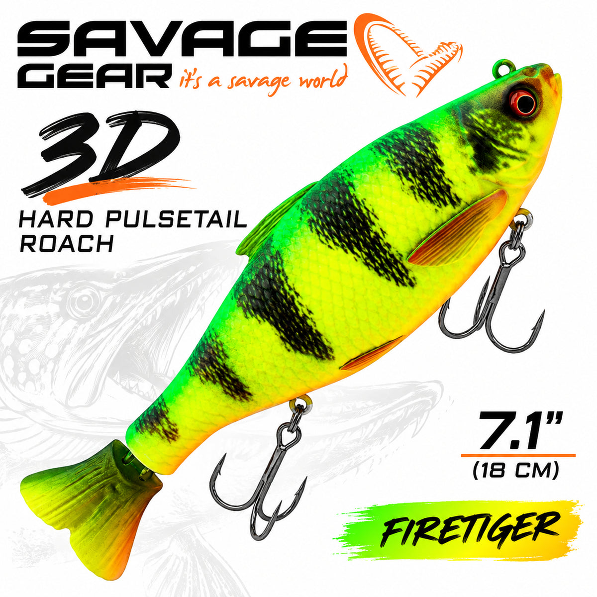 Savage Gear 3D Hard Pulsetail Roach 7.1"