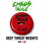 CHAOS TACKLE DEEP THREAT WEIGHTS 2PK - 1oz