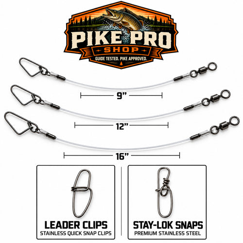 Fluorocarbon Pike Leaders (Pack of 2)