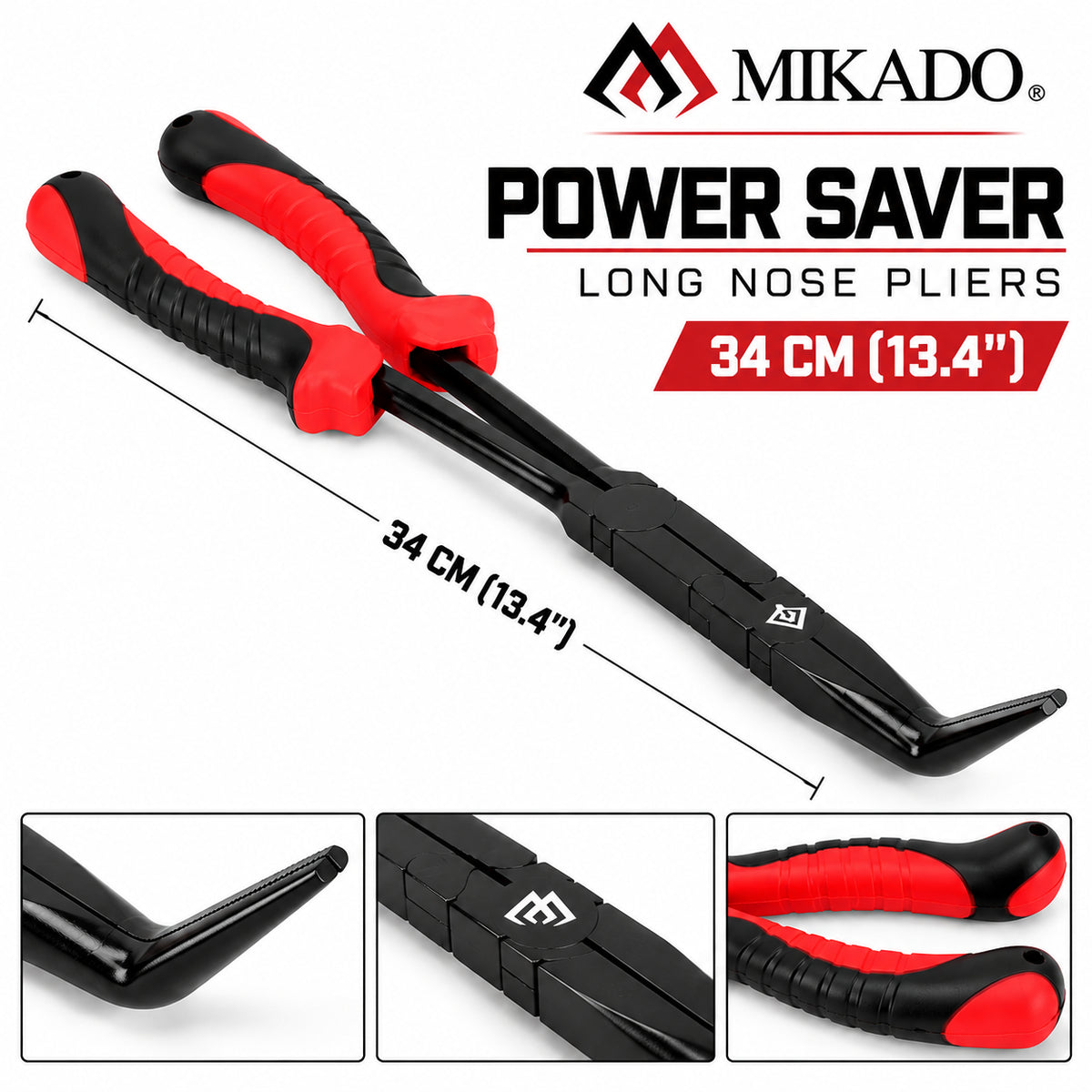 Mikado Power Saver Long Nose Pliers – 13.4"