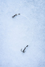 Ice Fishing Pike Leader & Hooks (Pack of 2)