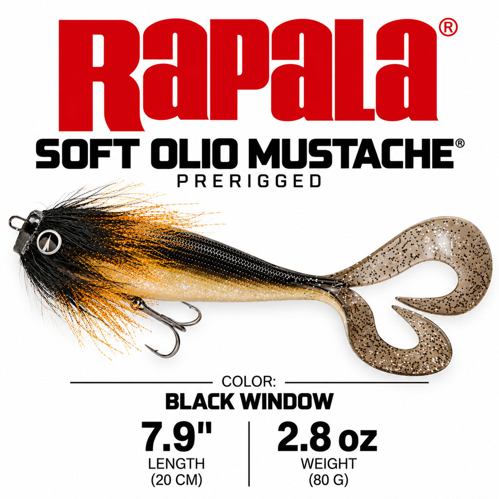 Rapala Soft Olio Mustache Prerigged 18 cm