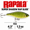 Rapala Super Shadow Rap Jerk Glide 1pc